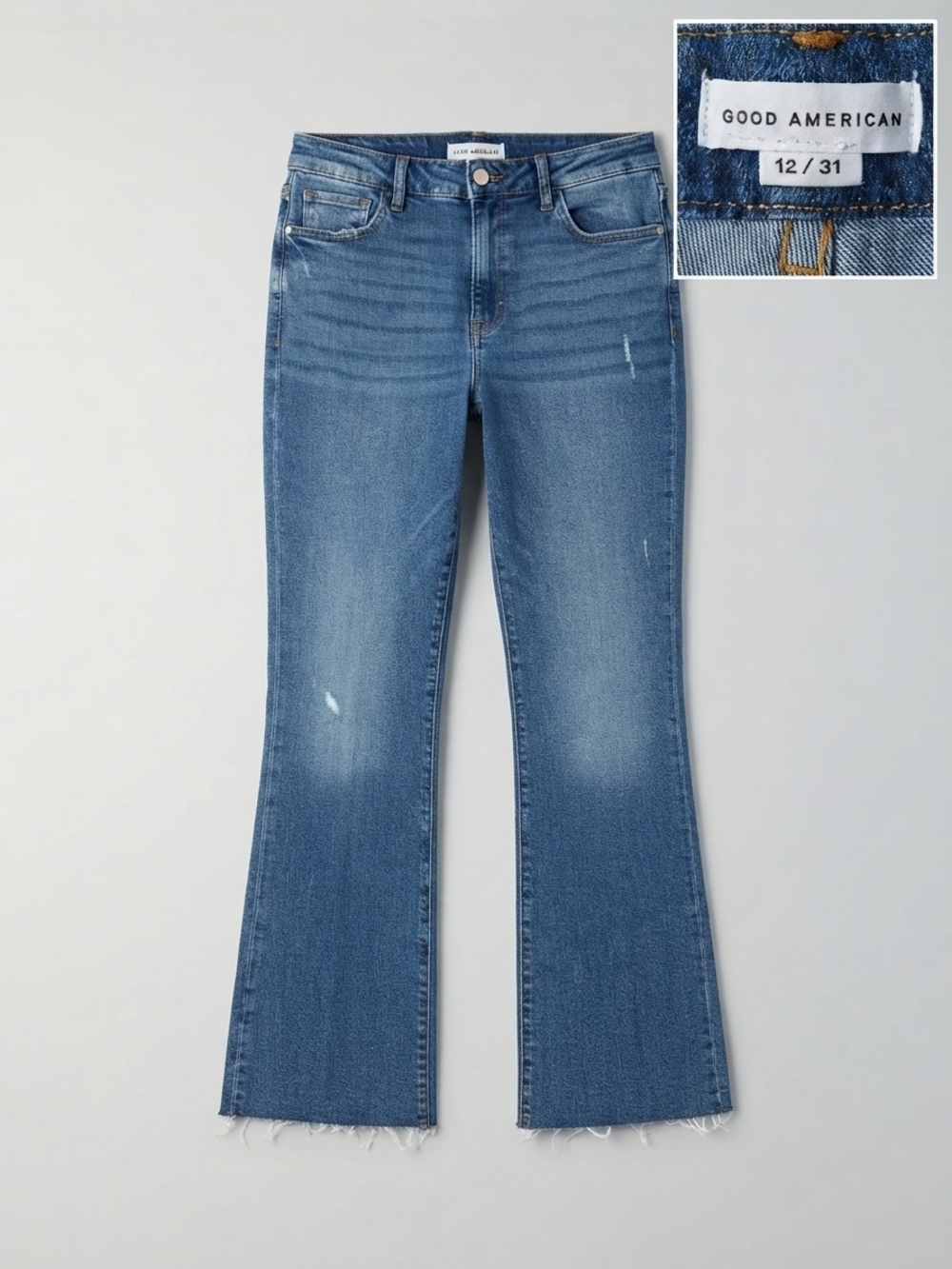 Good American Good Classic Bootcut Jeans 12/31